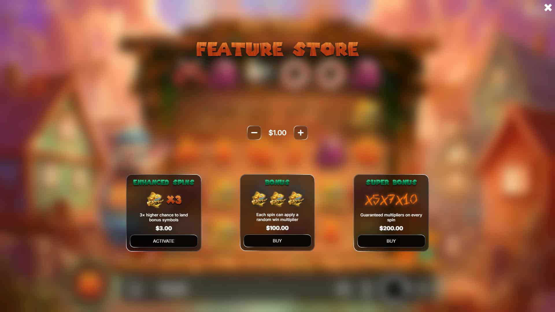 Cat Fisher Fortune bonus buy menu