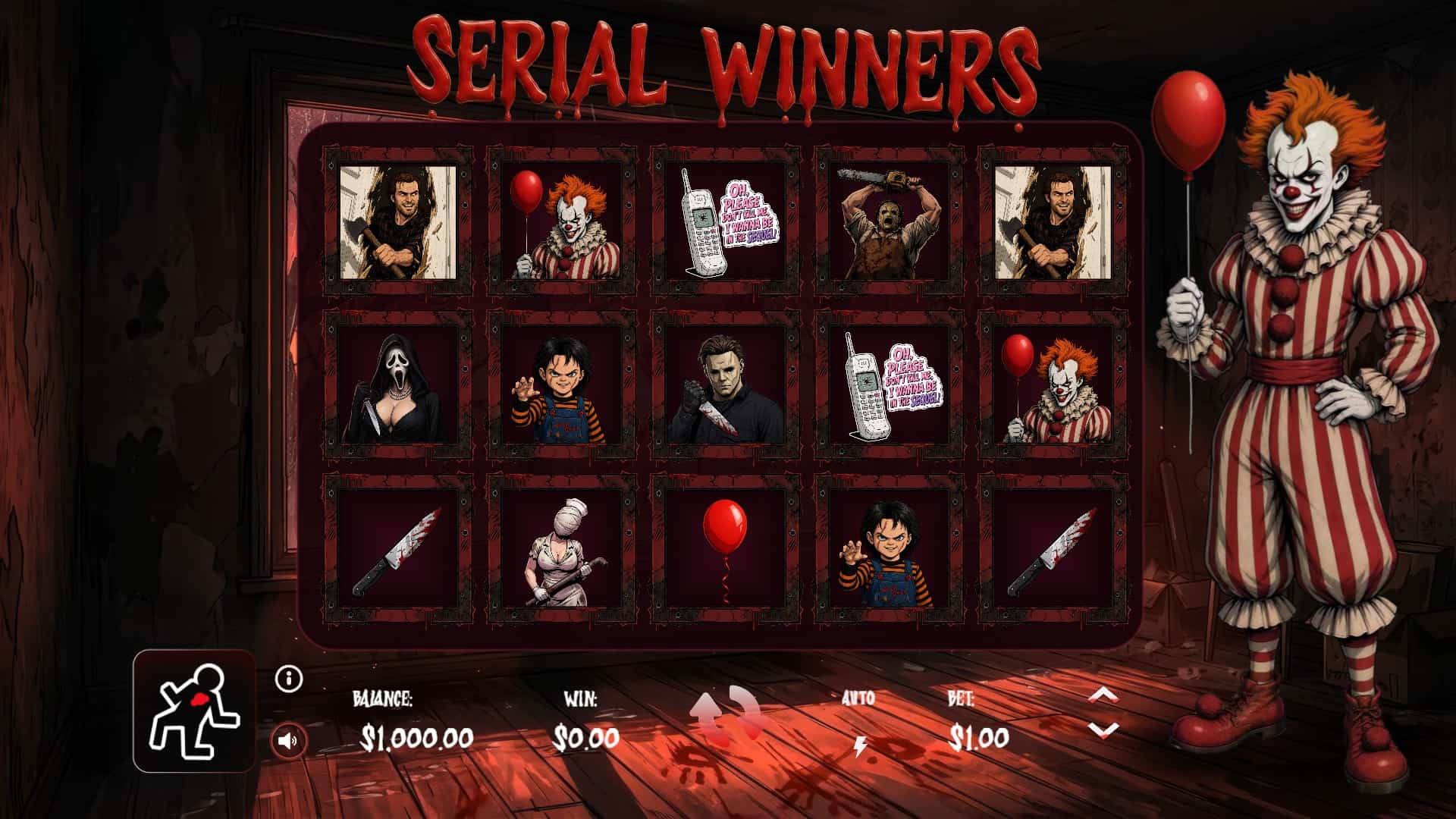 Serial Winners slot gameplay reels