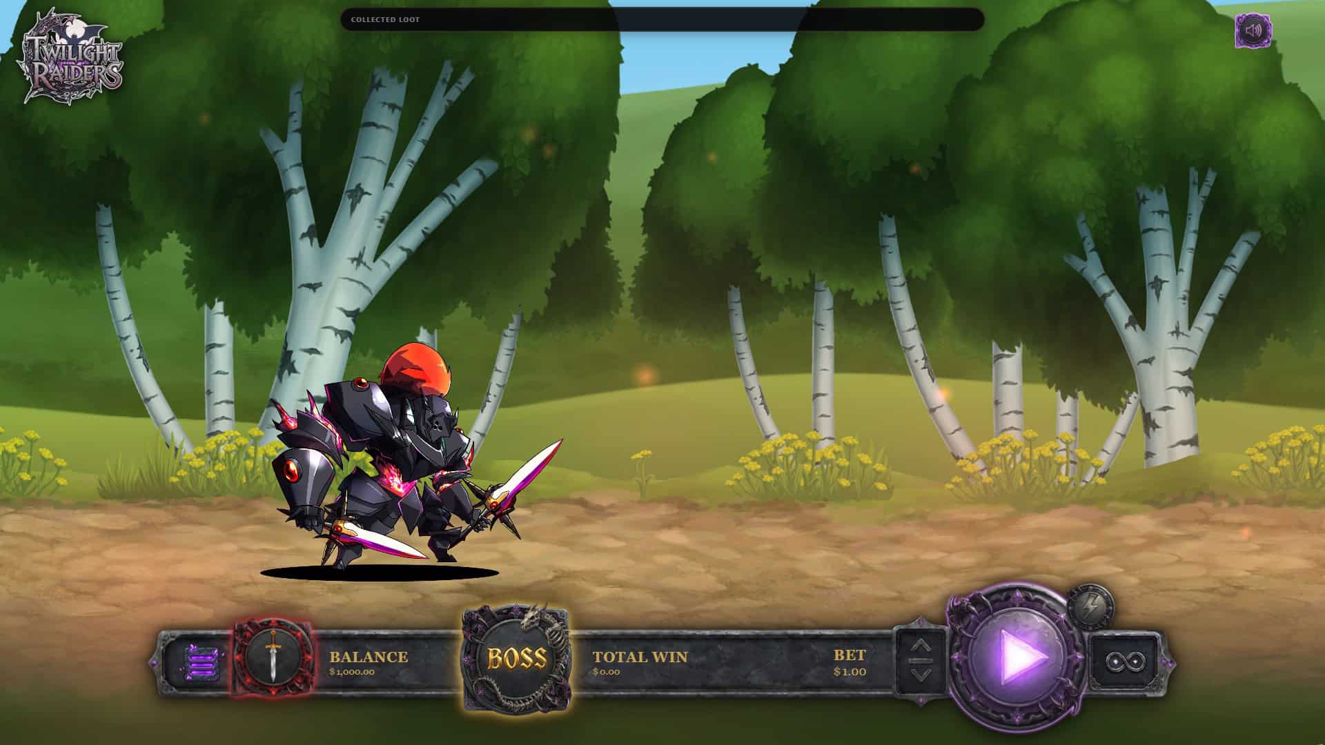 Twilight Raiders slot gameplay reels