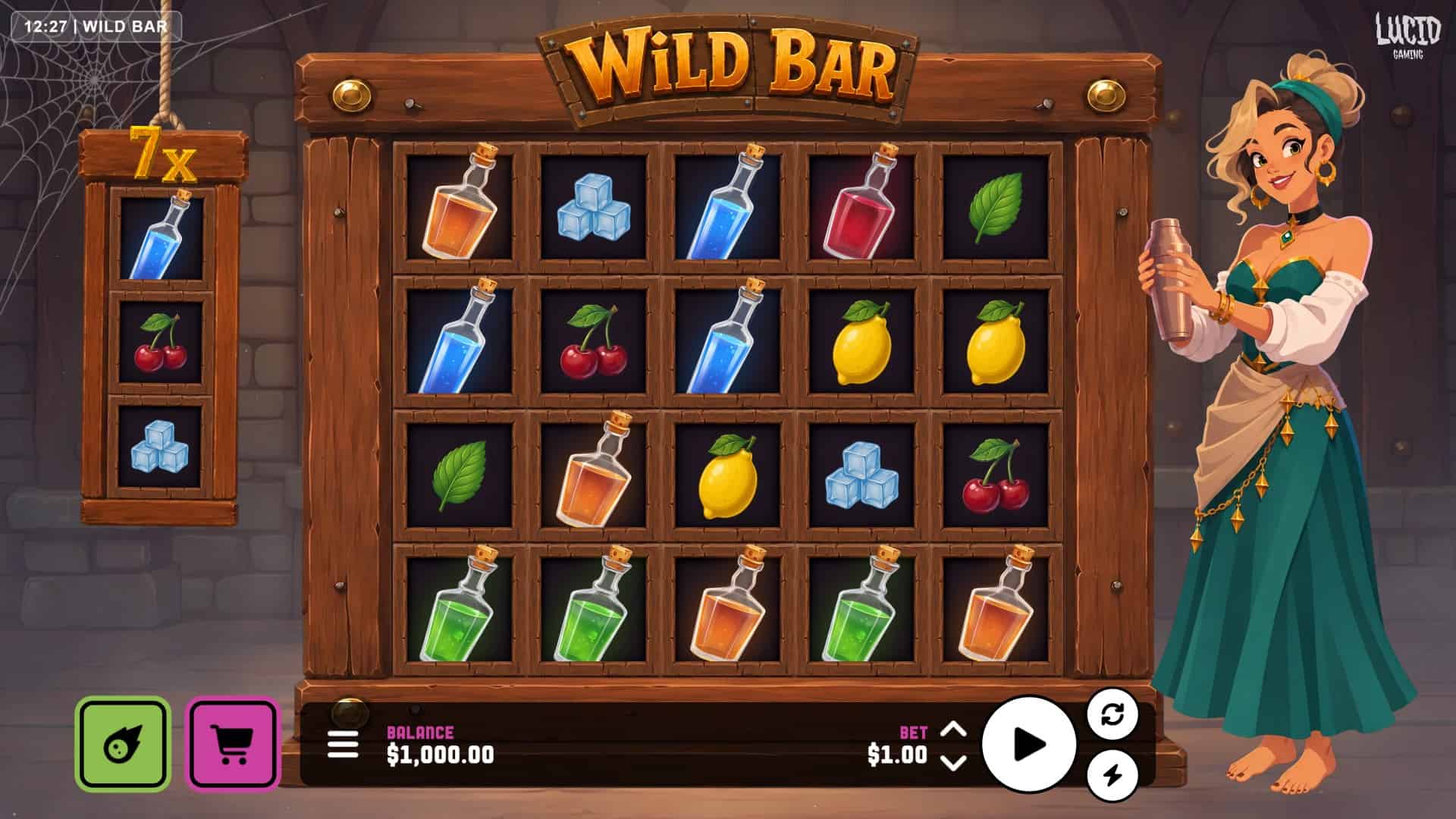 Wild Bar slot gameplay reels