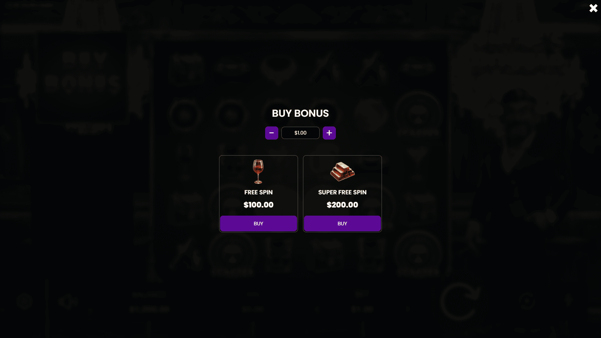 Uncles Dollar bonus buy menu