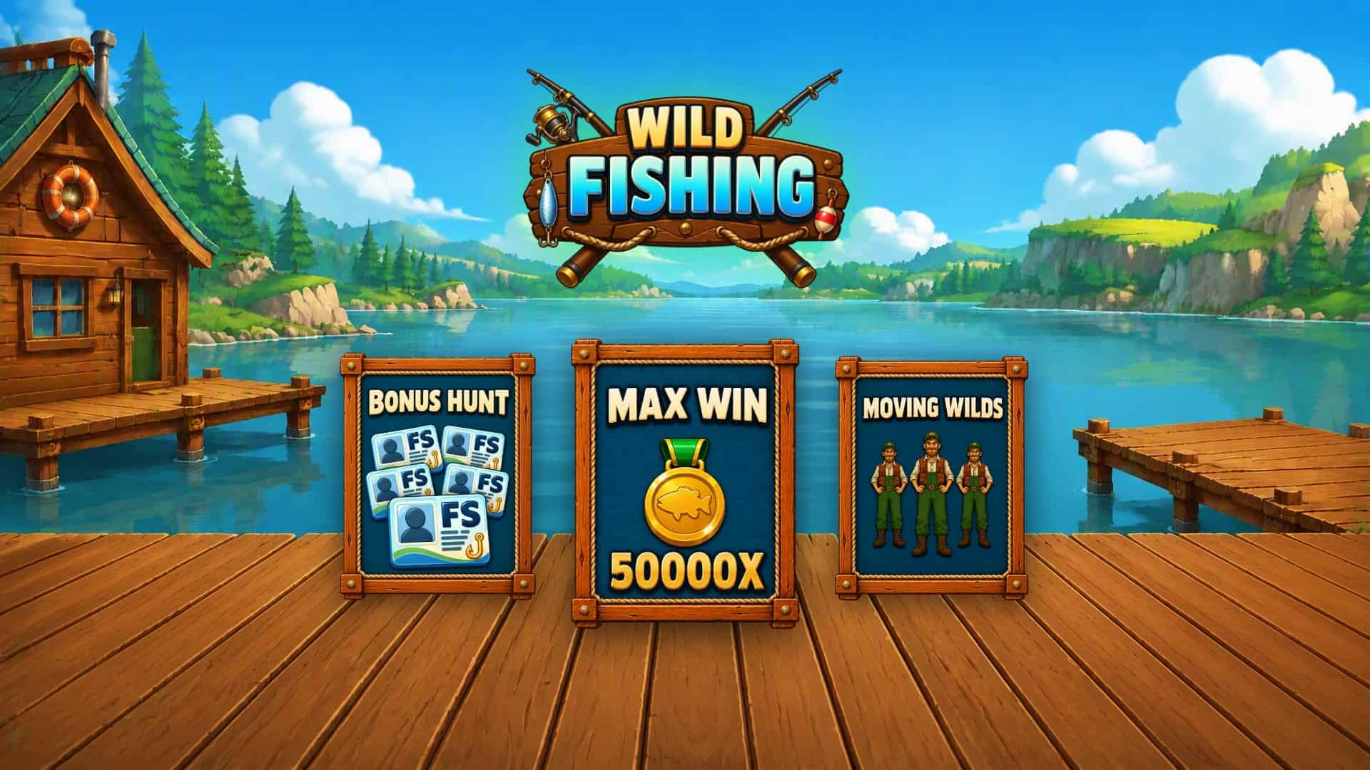 Wild Fishing slot intro screen