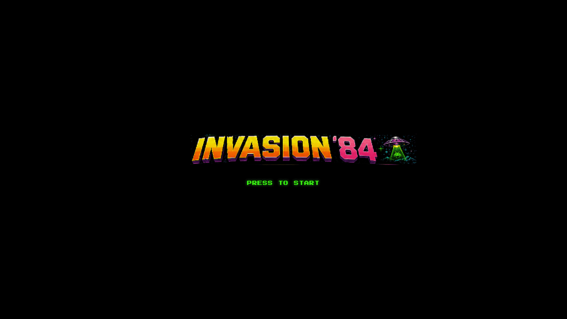 Invasion '84 slot intro screen