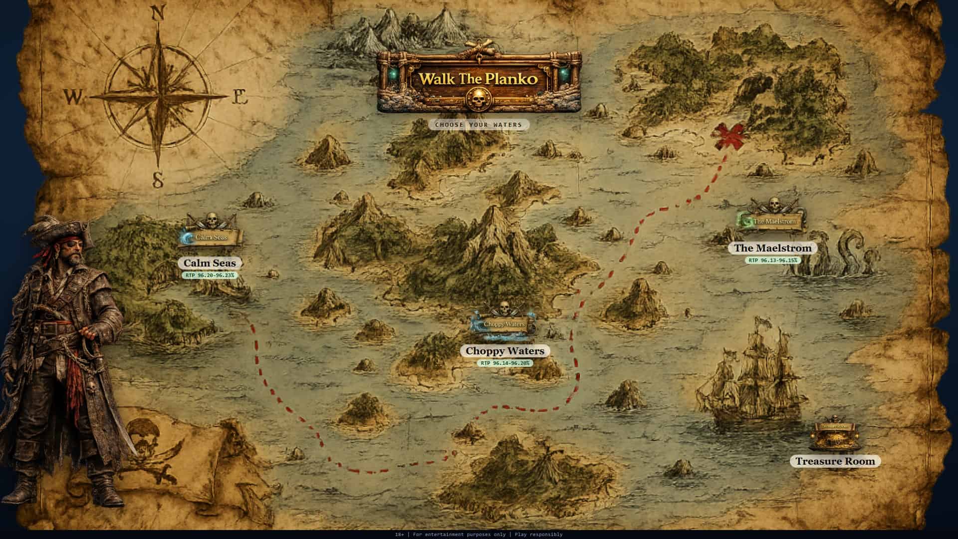 Walk The Planko slot intro screen