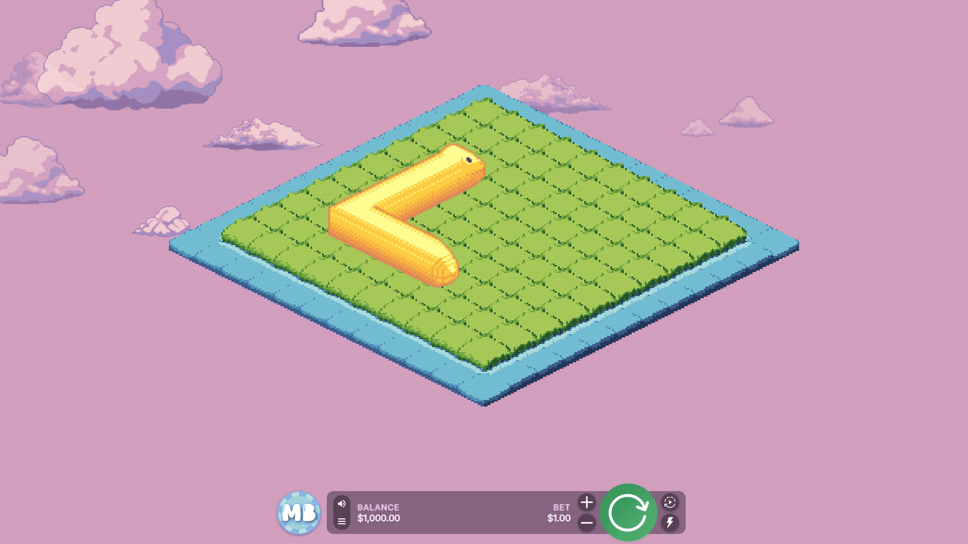 Snake slot gameplay reels
