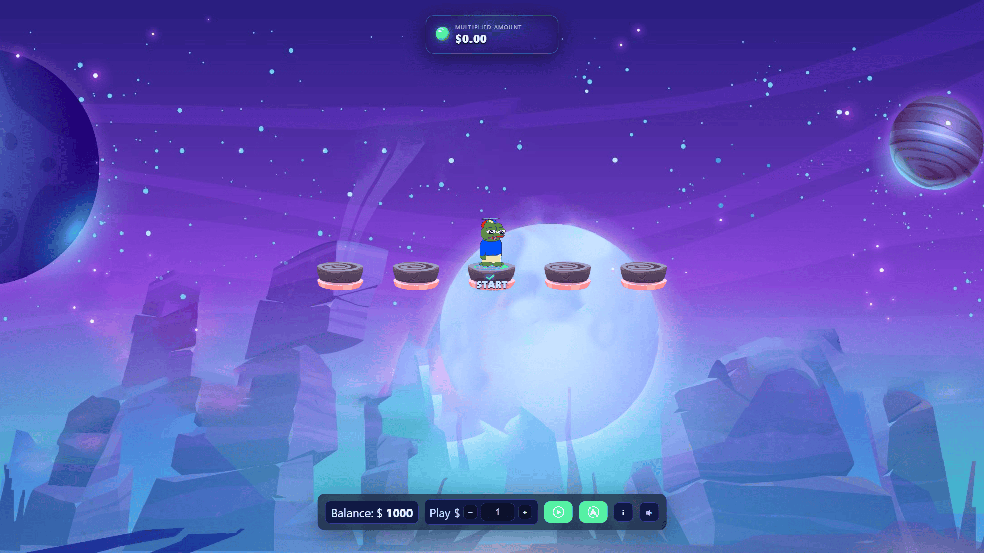 Space Jump slot gameplay reels