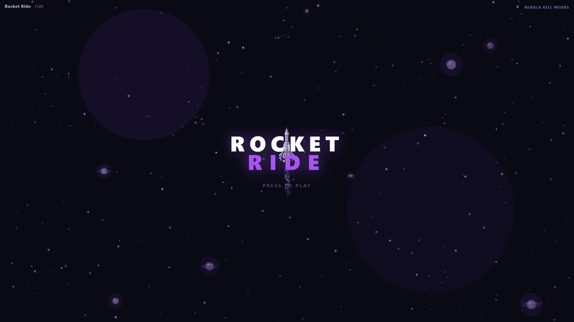 Rocket Ride slot intro screen