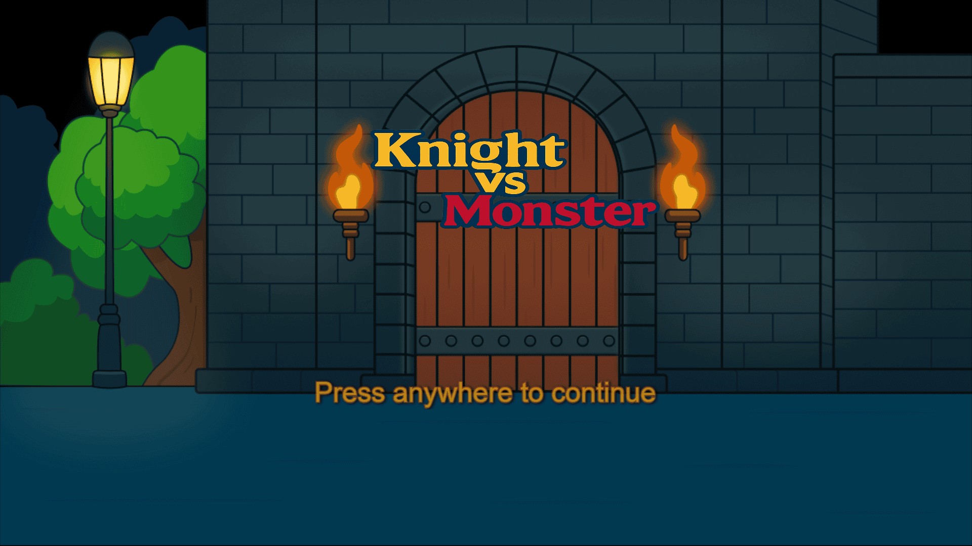 Knight VS Monster slot intro screen