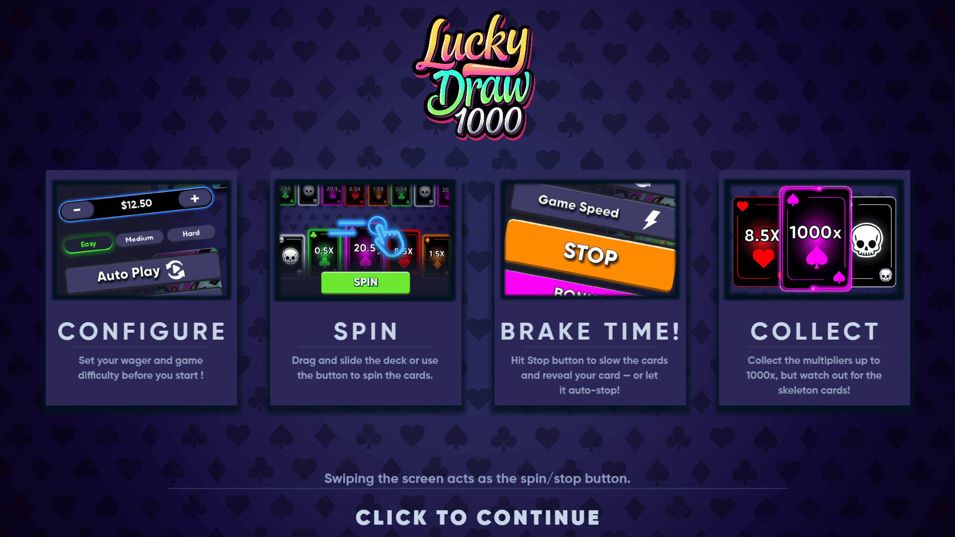 Lucky Draw 1000 slot intro screen