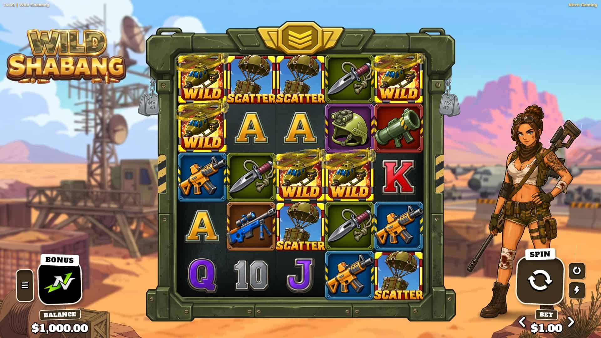 Wild Shabang slot gameplay reels