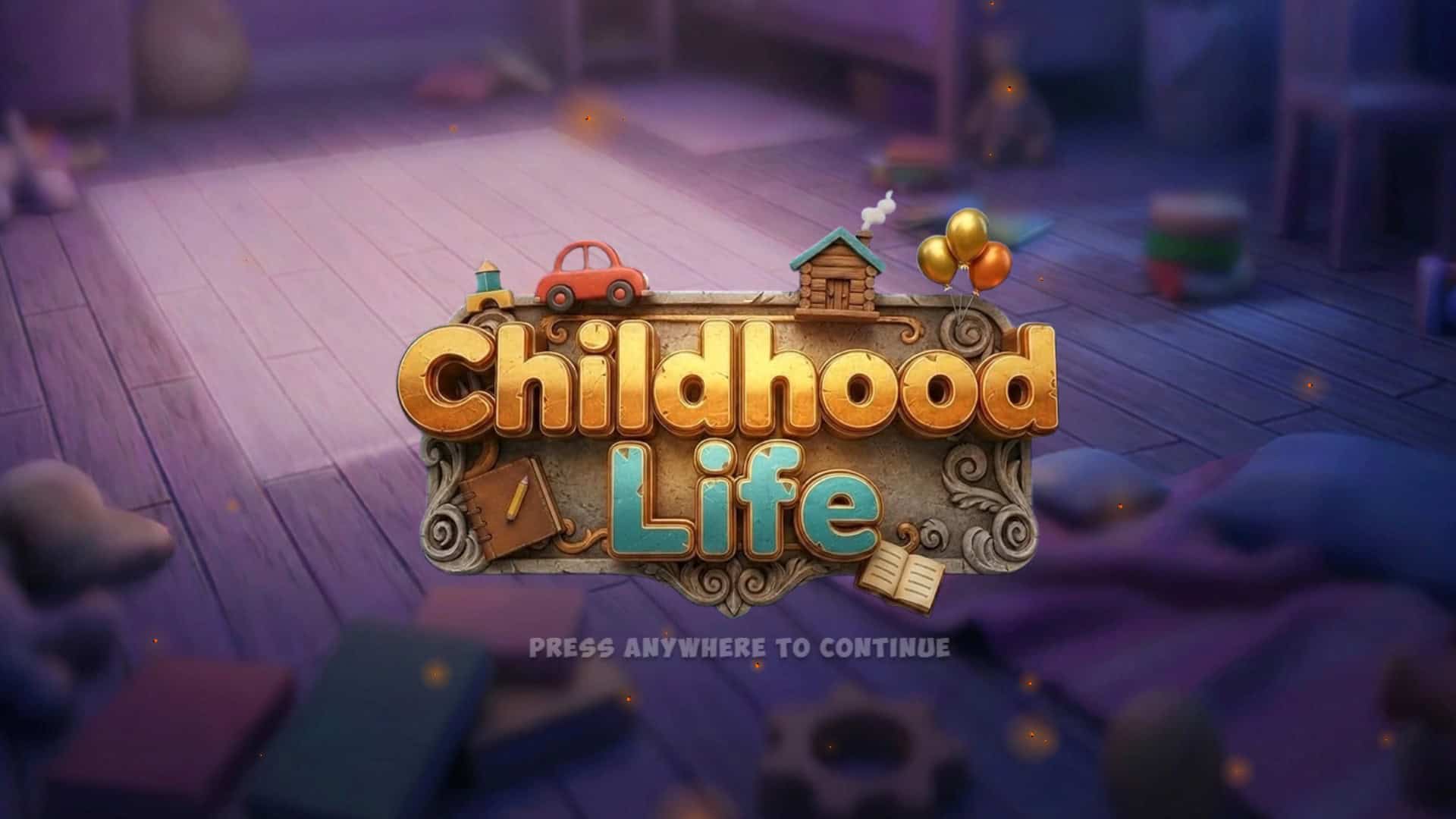 Childhood Life slot intro screen