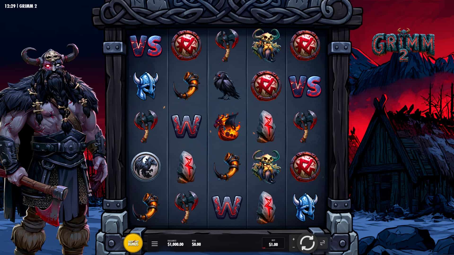 Grimm 2 slot gameplay reels