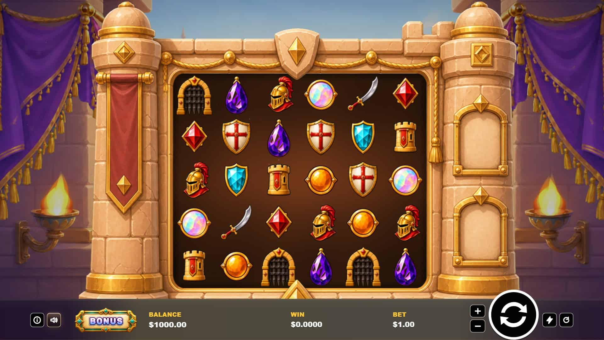 Stronghold Warlords slot gameplay reels