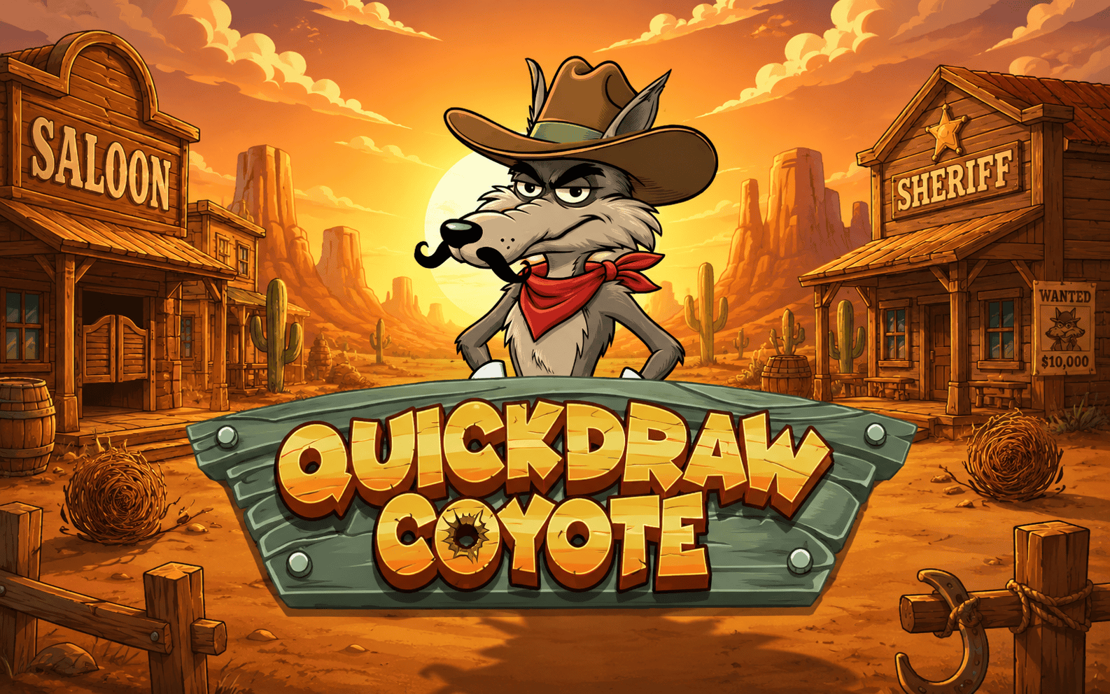Quickdraw Coyote Slot Demo by Northstar Gaming slot cover image