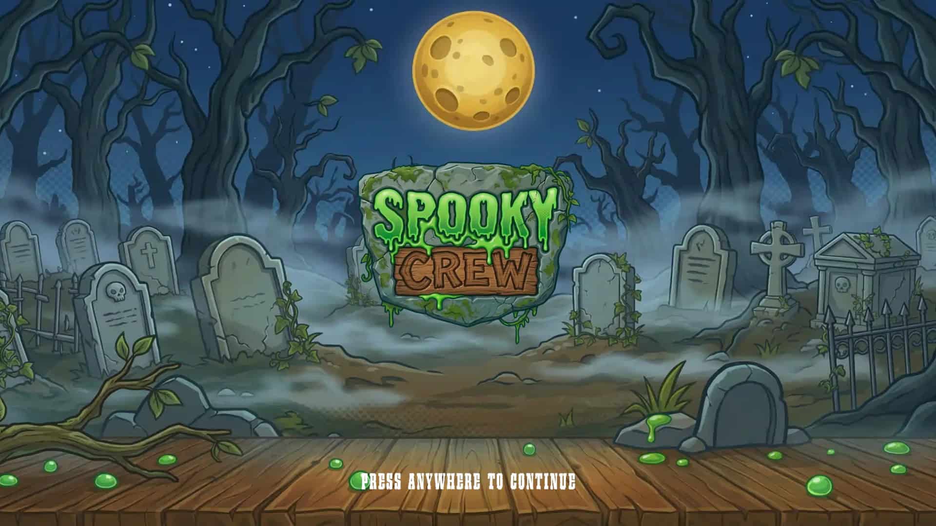 Spooky Crew slot intro screen
