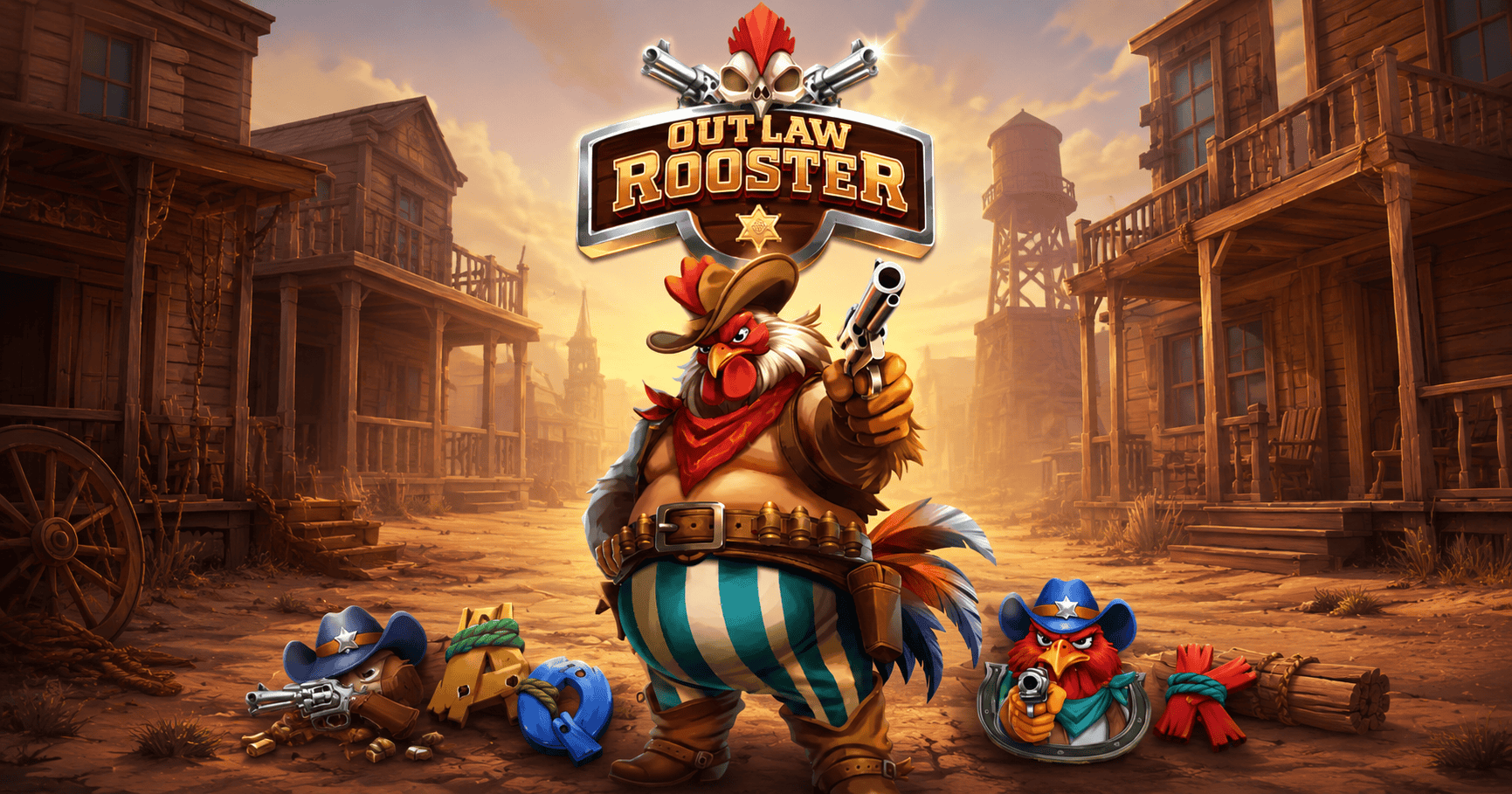 Outlaw Rooster Slot Demo by NowNow Gaming slot cover image