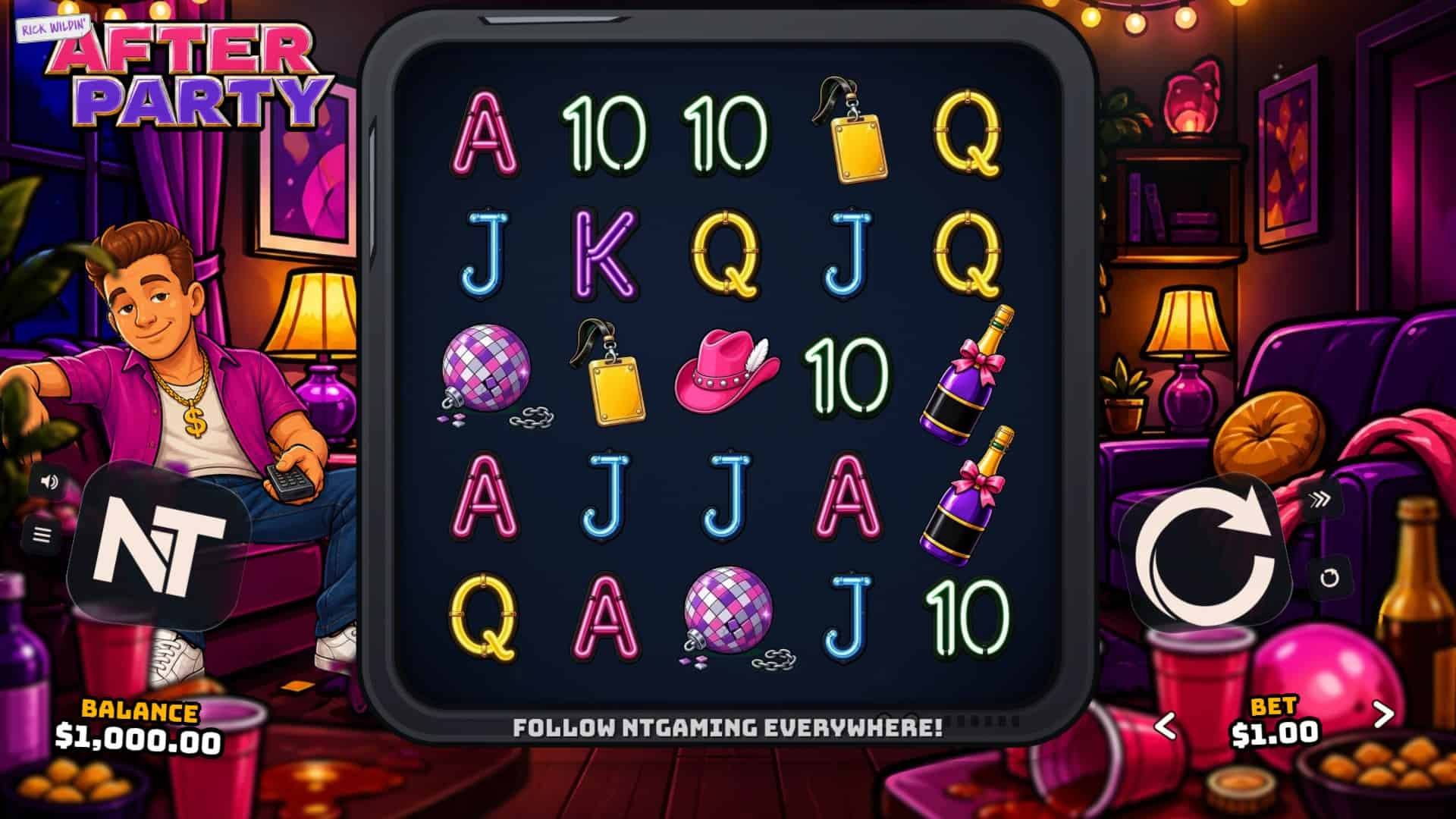 After Party slot gameplay reels