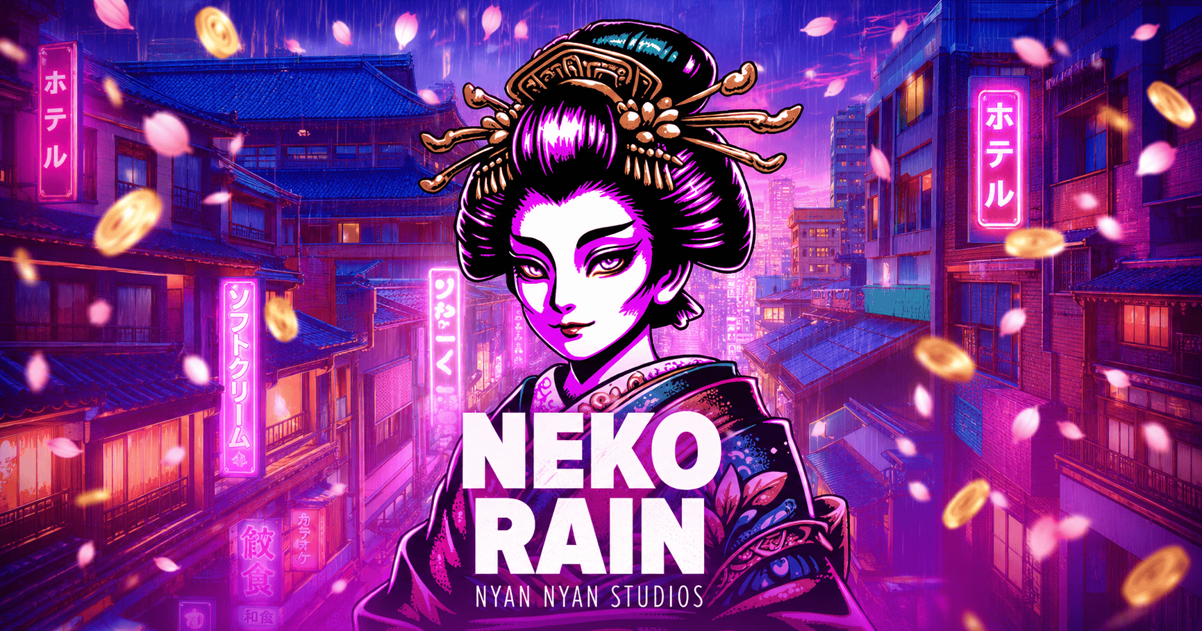 Neko Rain Slot Demo by Nyan Nyan Studios slot cover image