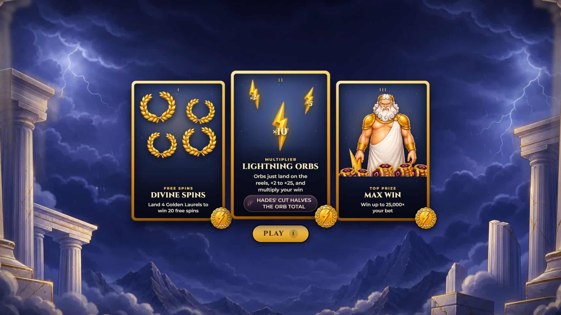 Thunder Rock slot intro screen