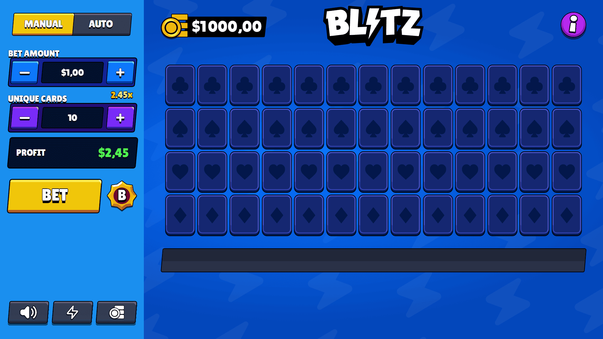 Blitz slot gameplay reels