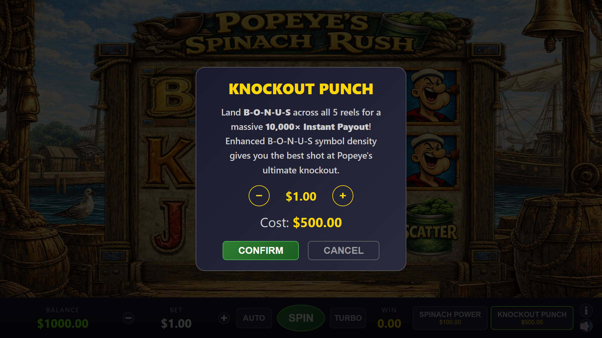 Popeyes Spinach Rush bonus buy menu