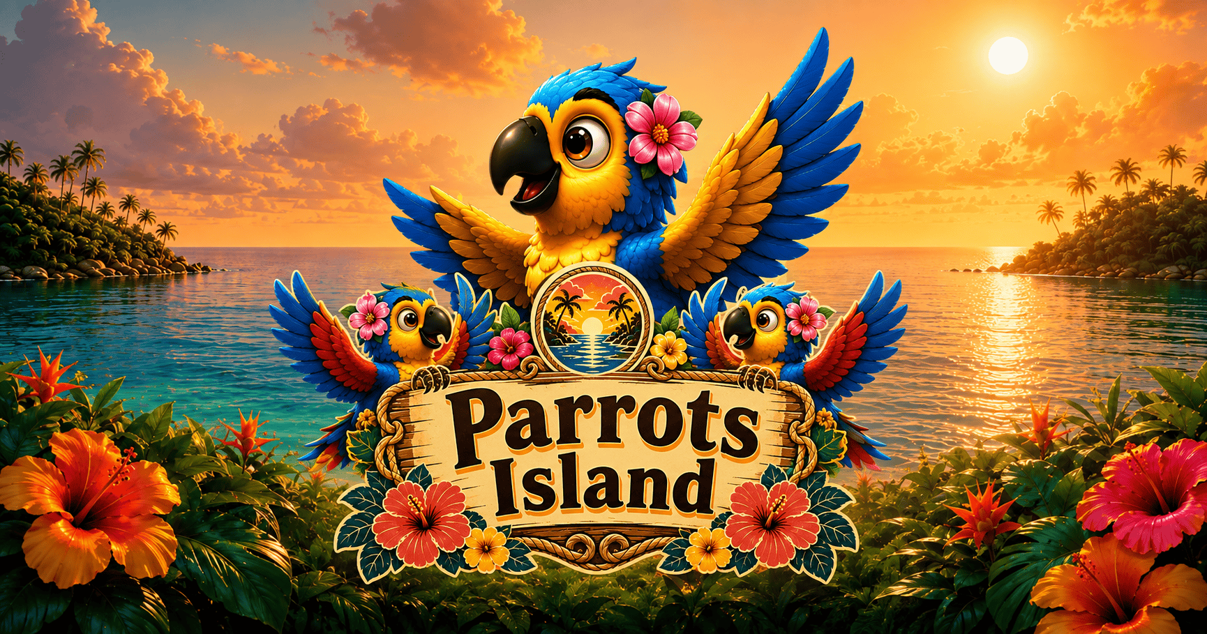 Parrots Island Slot Demo by Osoko Studio slot cover image