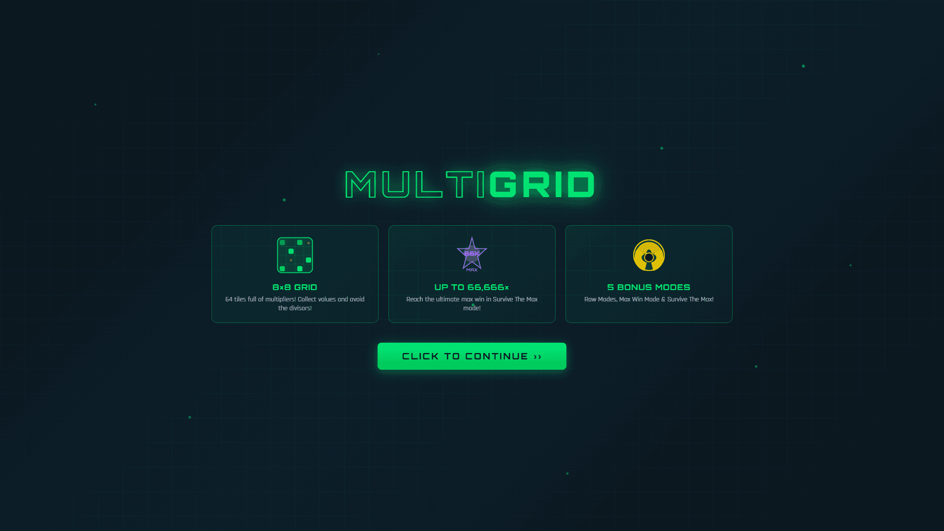 MultiGrid slot intro screen