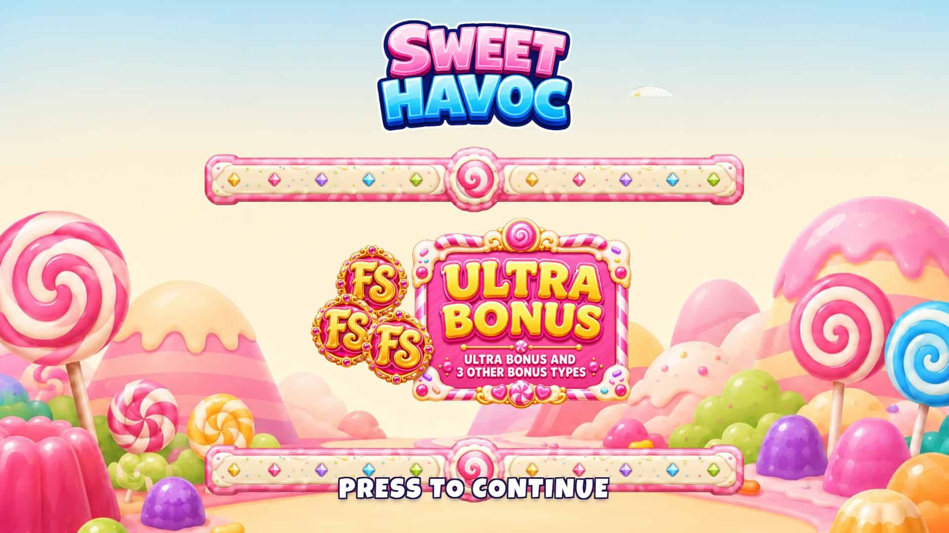 Sweet Havoc slot intro screen