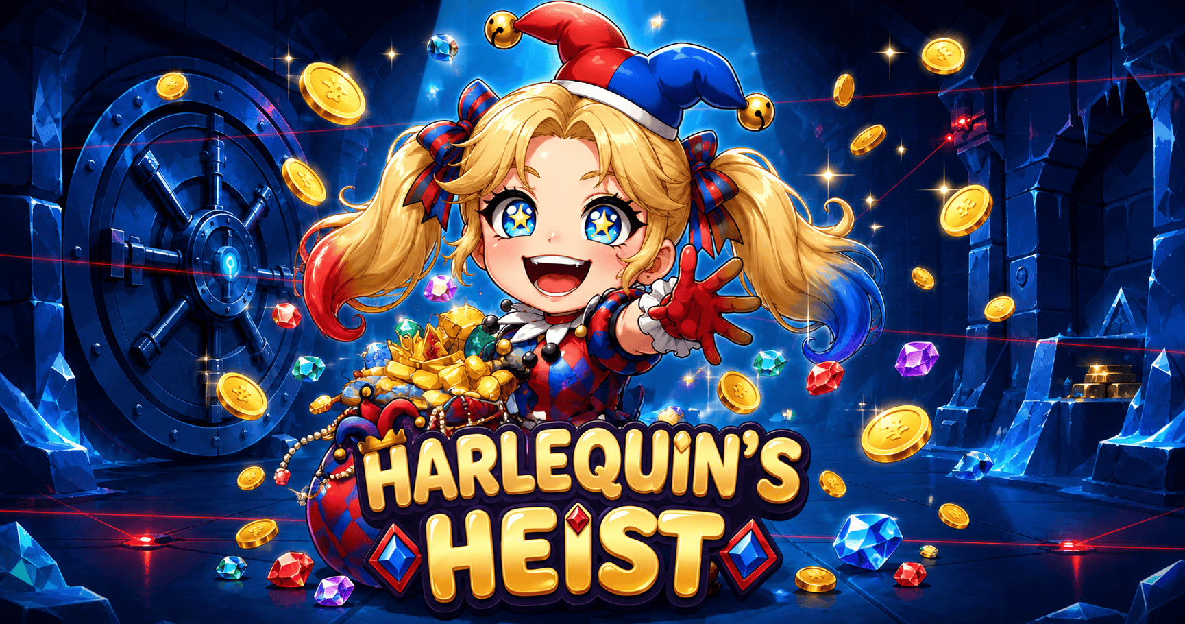 Harlequin’s Heist Slot Demo by Parody Studios slot cover image
