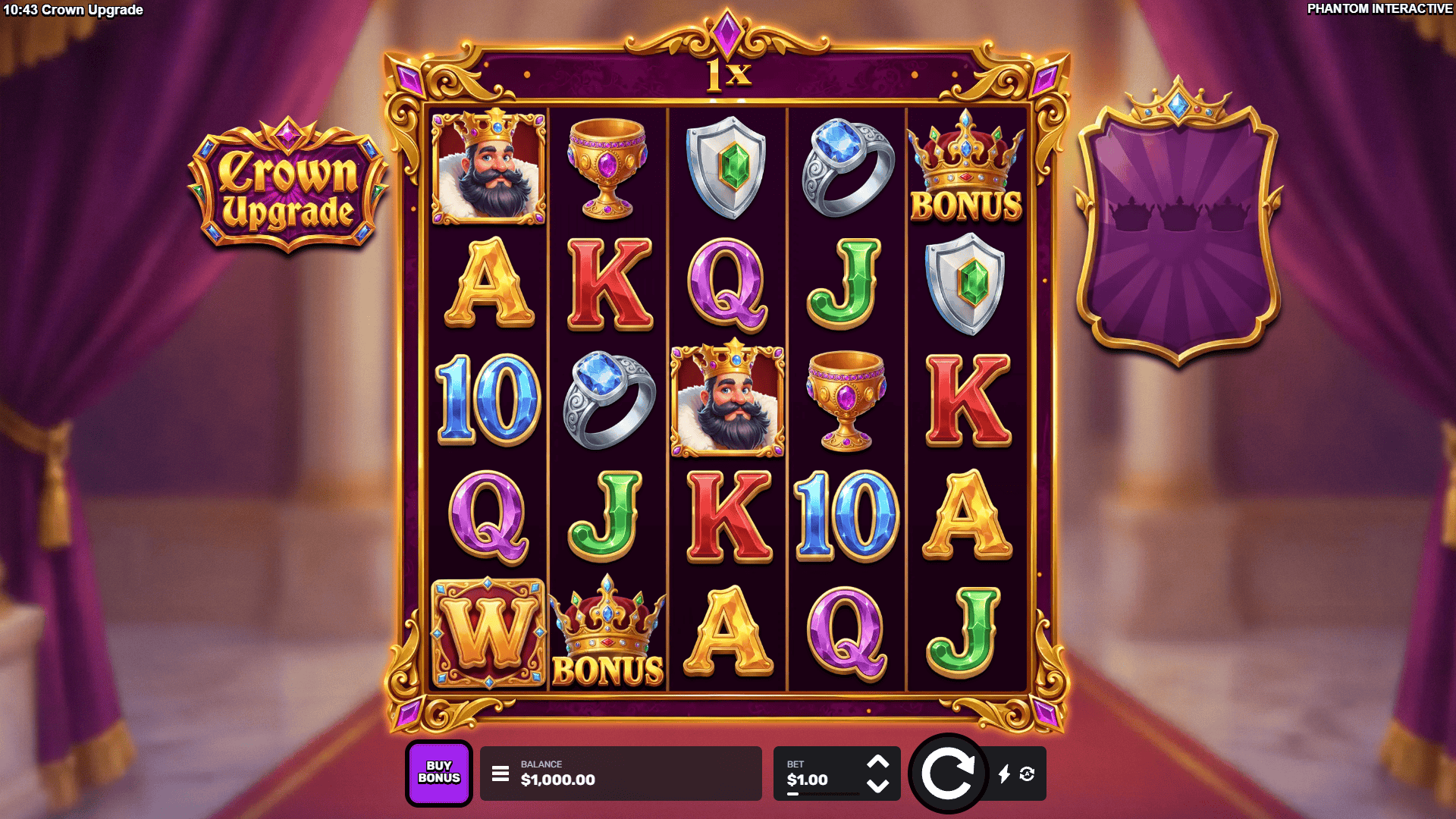 Crown Upgrade slot gameplay reels