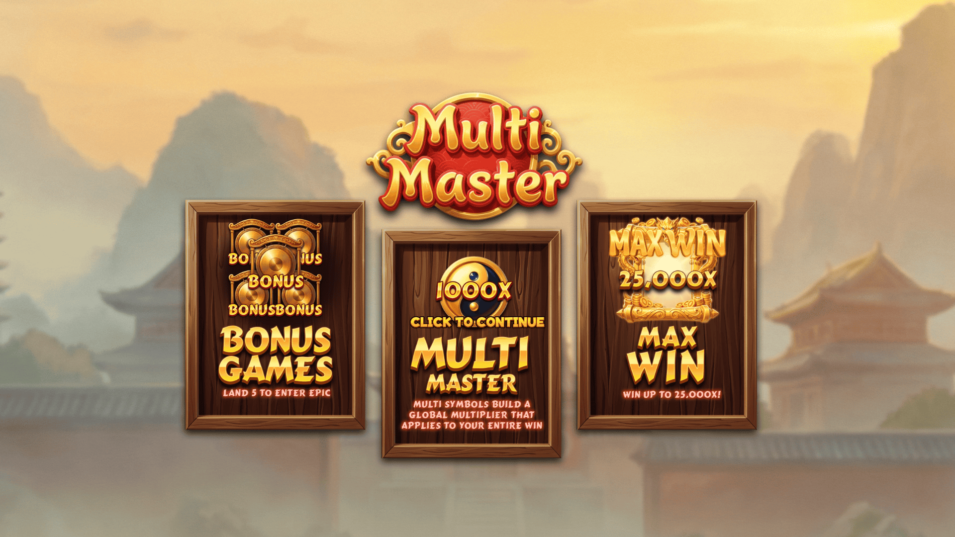 Multi Master slot intro screen