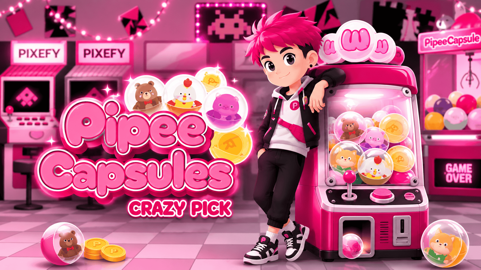 Pipee Capsule Slot Demo by Pixefy Gaming slot cover image