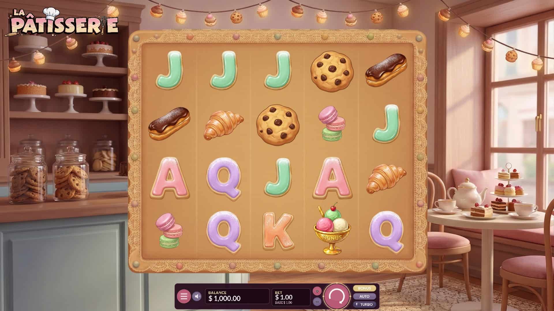 La Pâtisserie slot gameplay reels