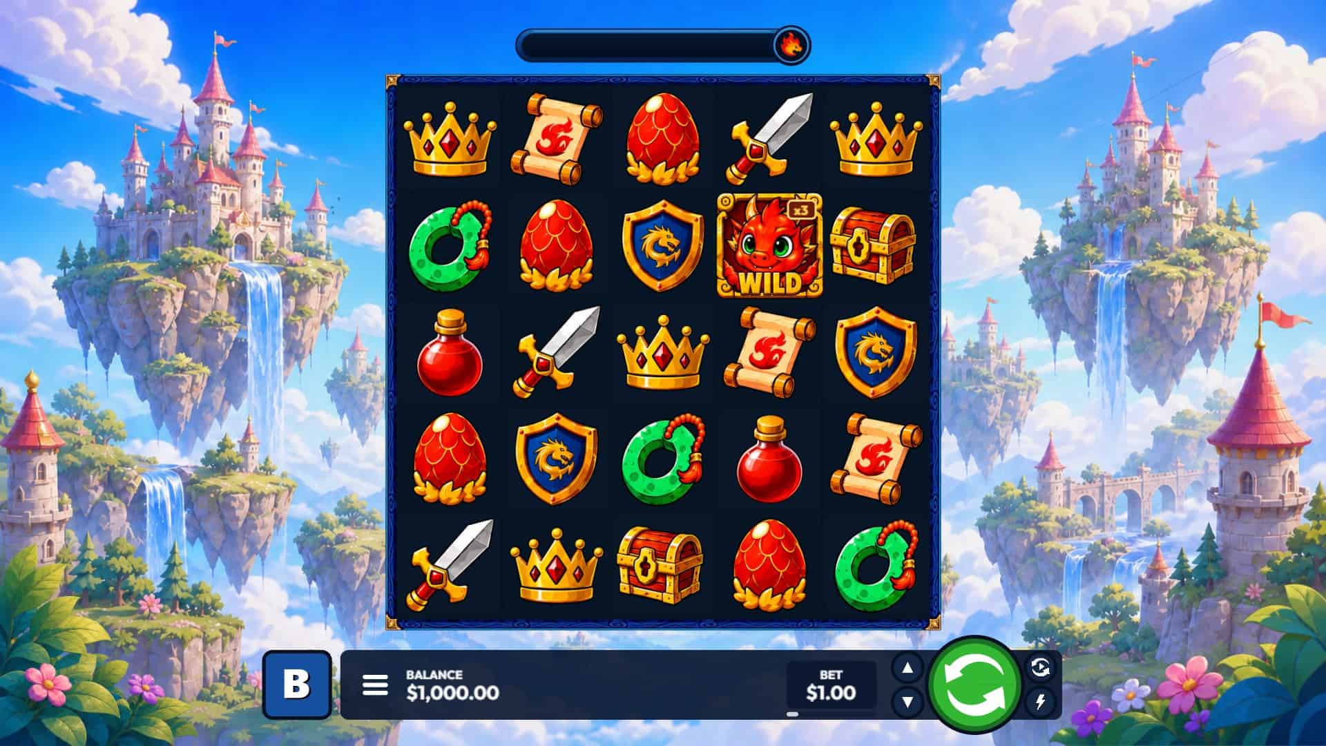 Pixi Dragon slot gameplay reels