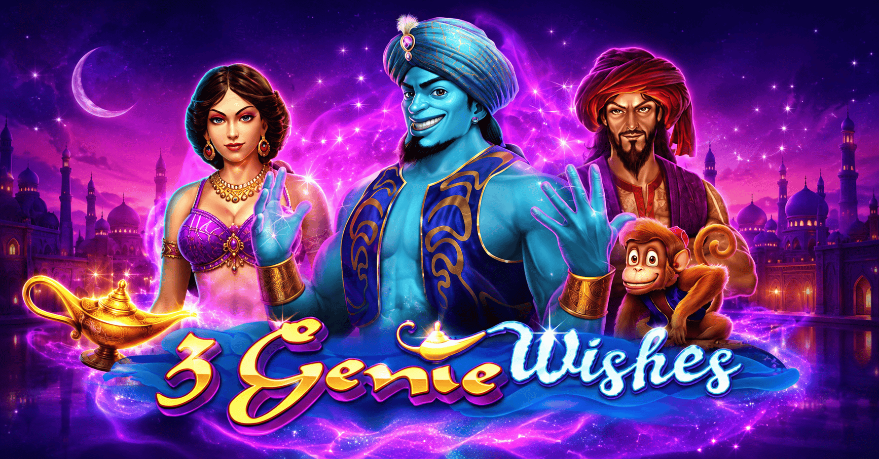 3 Genie Wishes Slot Demo by Pragmatic Play slot cover image