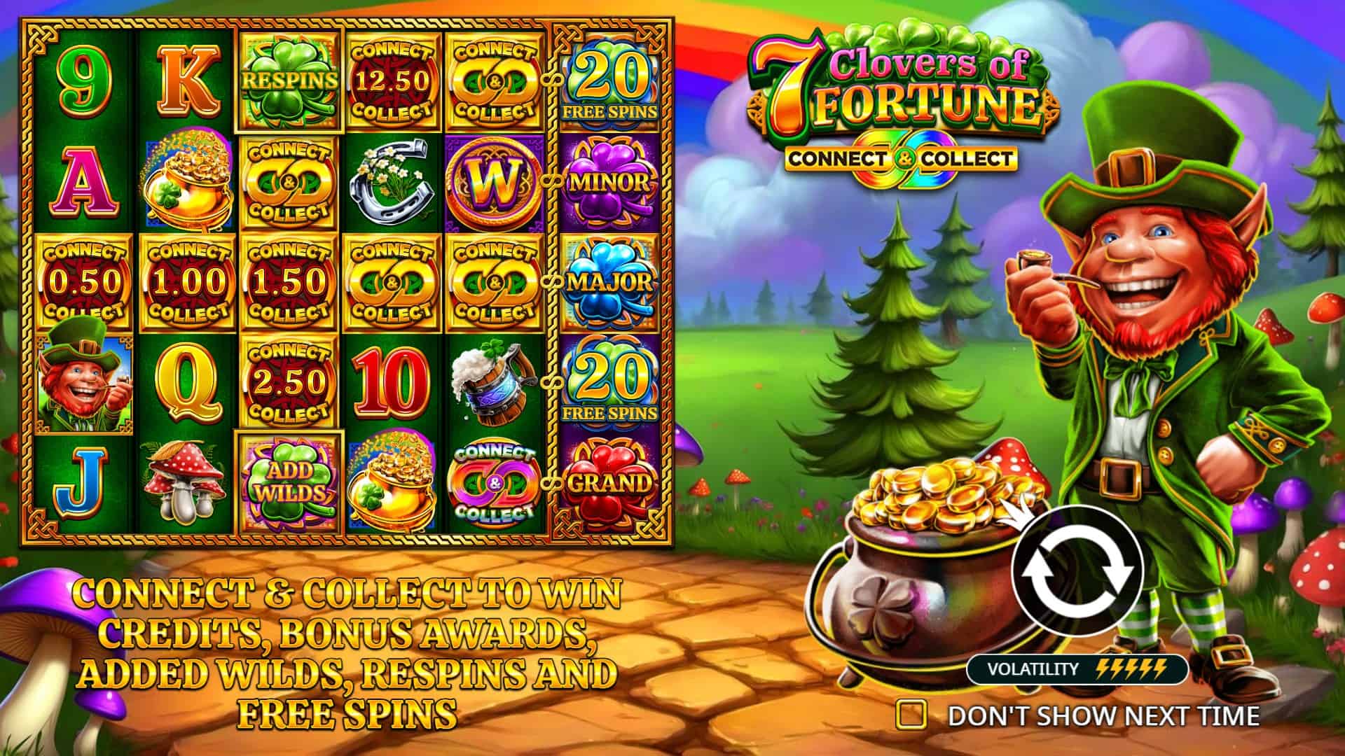 7 Clovers of Fortune slot intro screen