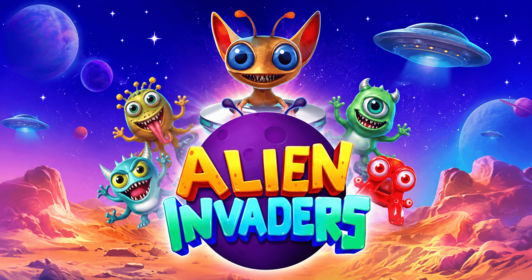 Alien Invaders Slot Demo by Pragmatic Play slot cover image
