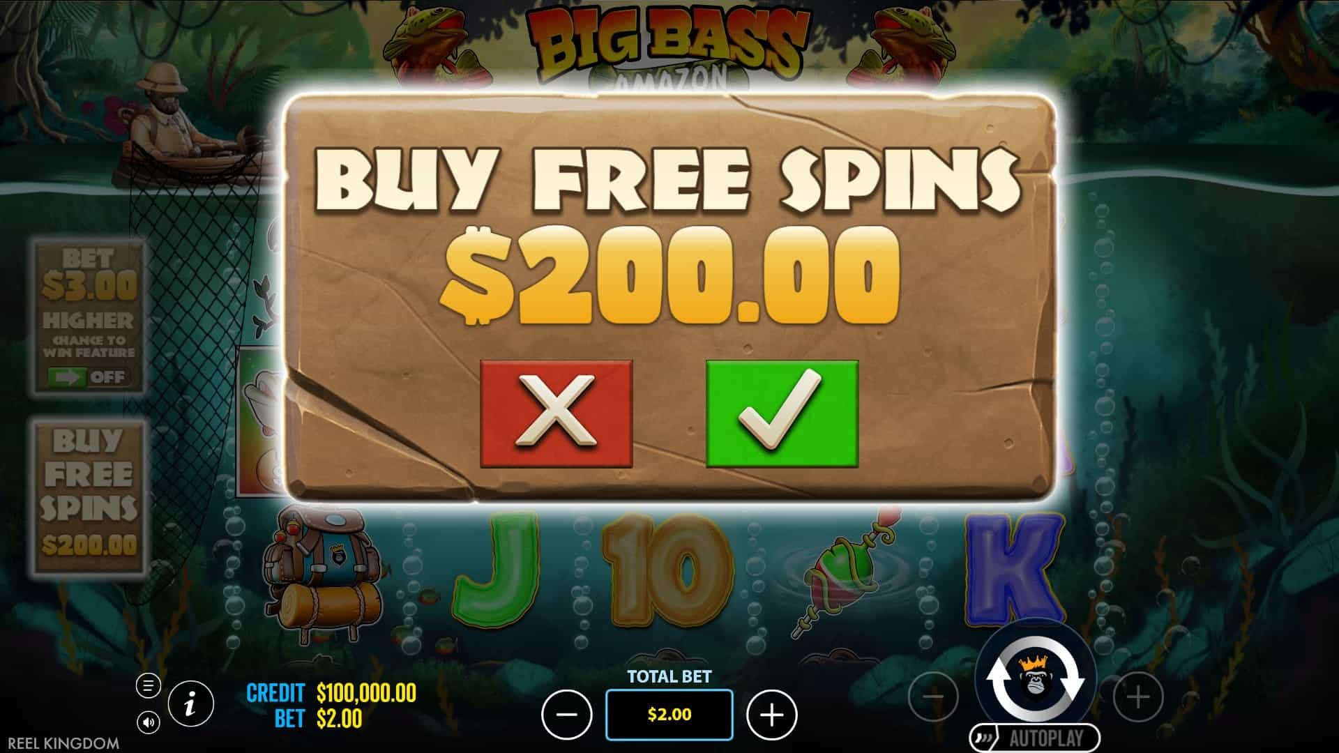 Big Bass Amazon Xtreme bonus buy menu