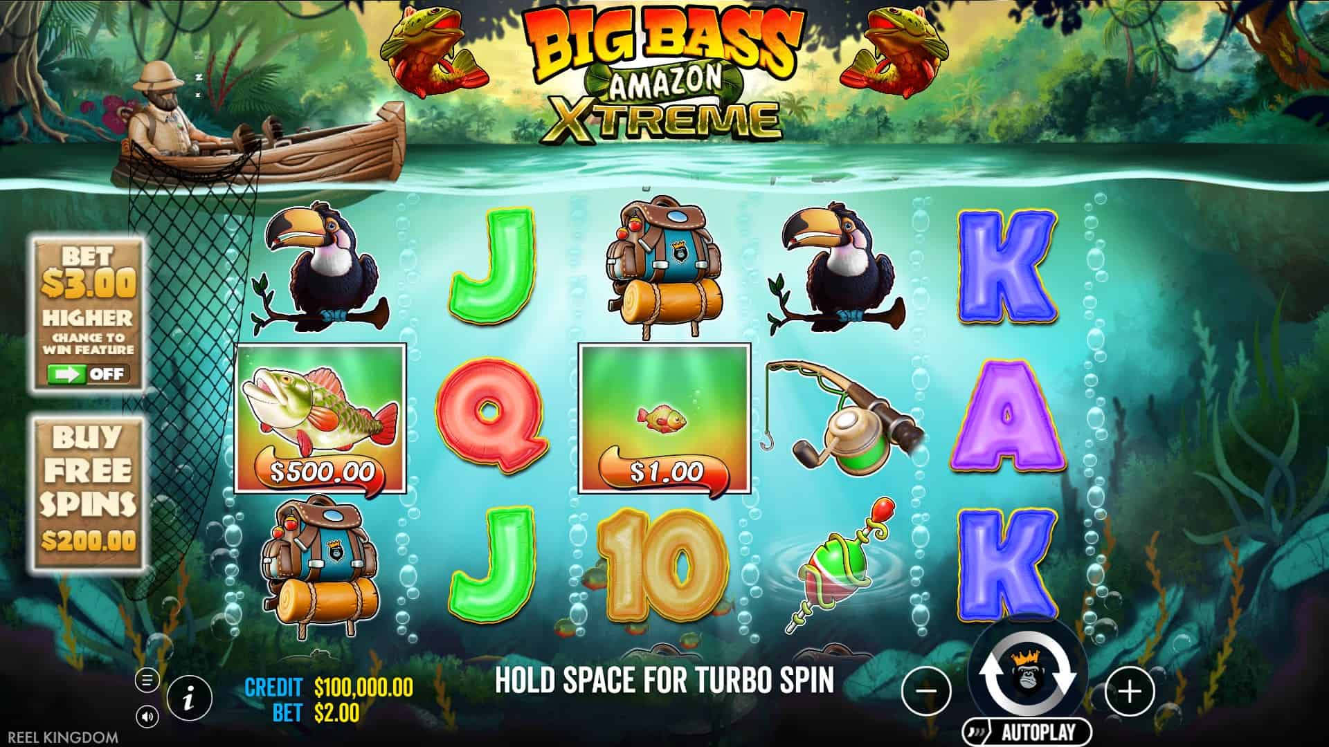 Big Bass Amazon Xtreme slot gameplay reels
