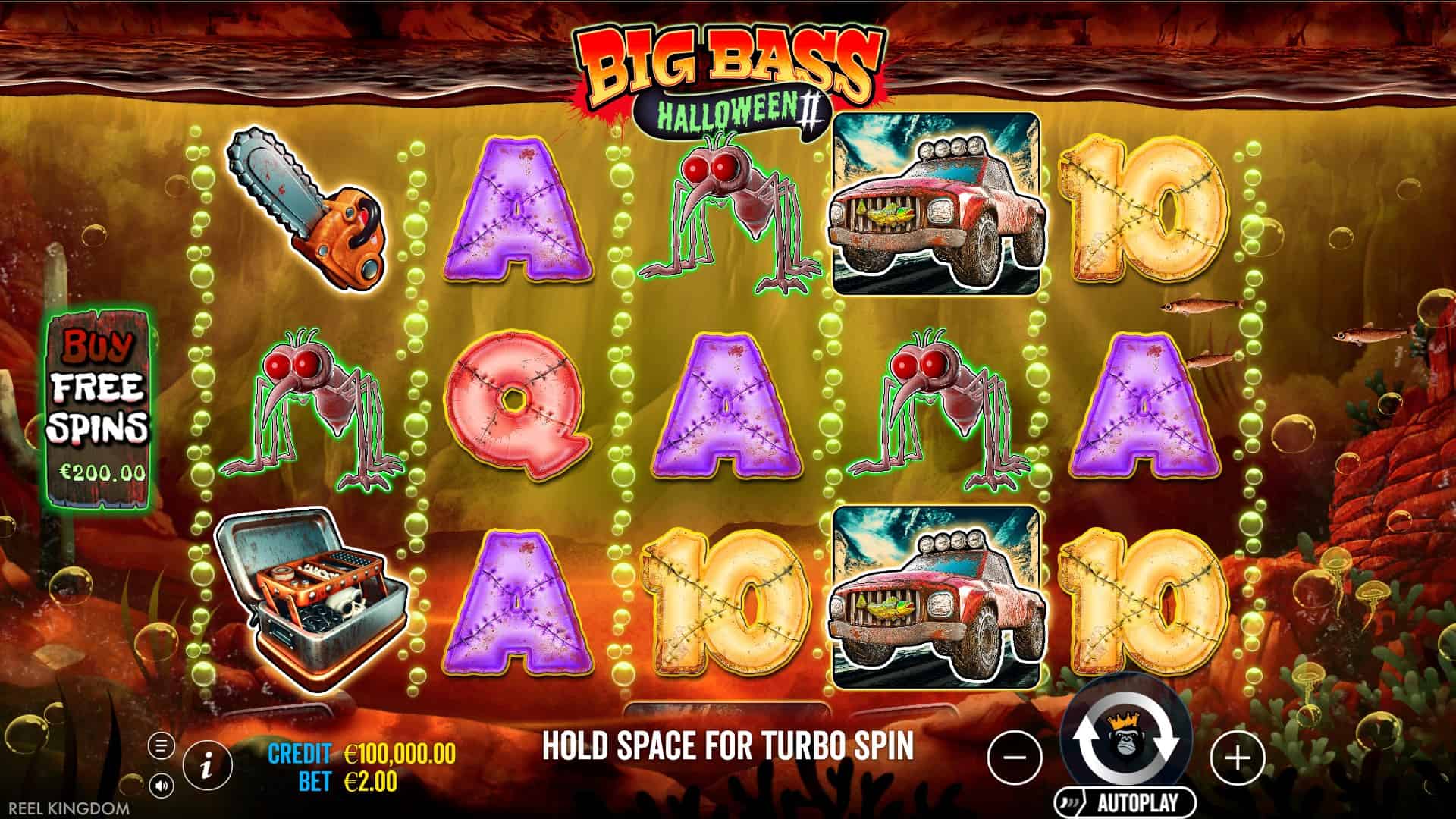 Big Bass Halloween 3 slot gameplay reels