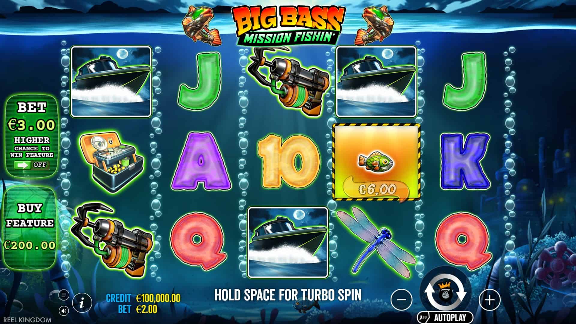 Big Bass Mission Fishin’ slot gameplay reels