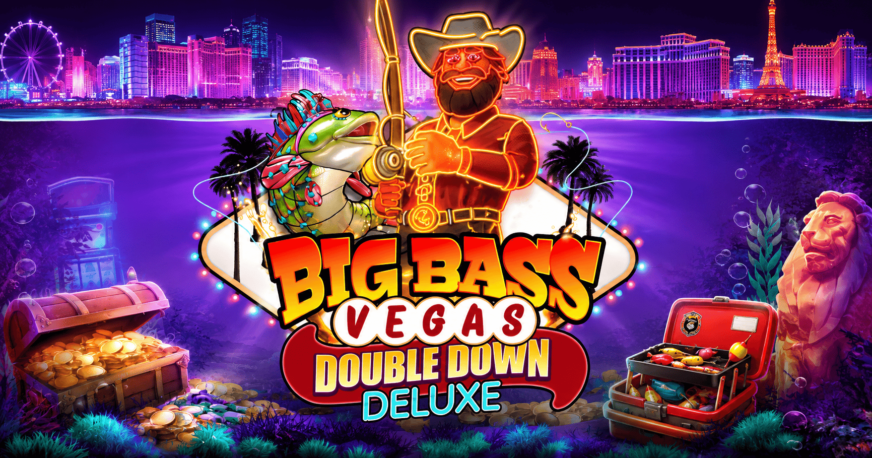 Big Bass Vegas Double Down Deluxe Slot Demo by Pragmatic Play slot cover image