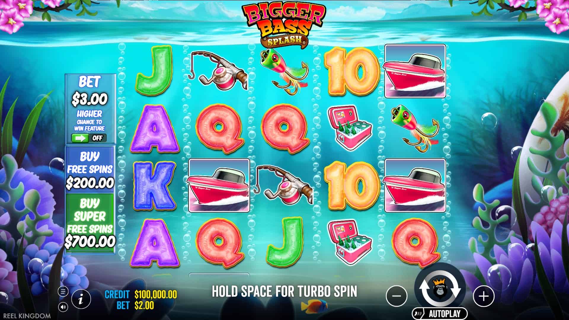 Bigger Bass Splash slot gameplay reels