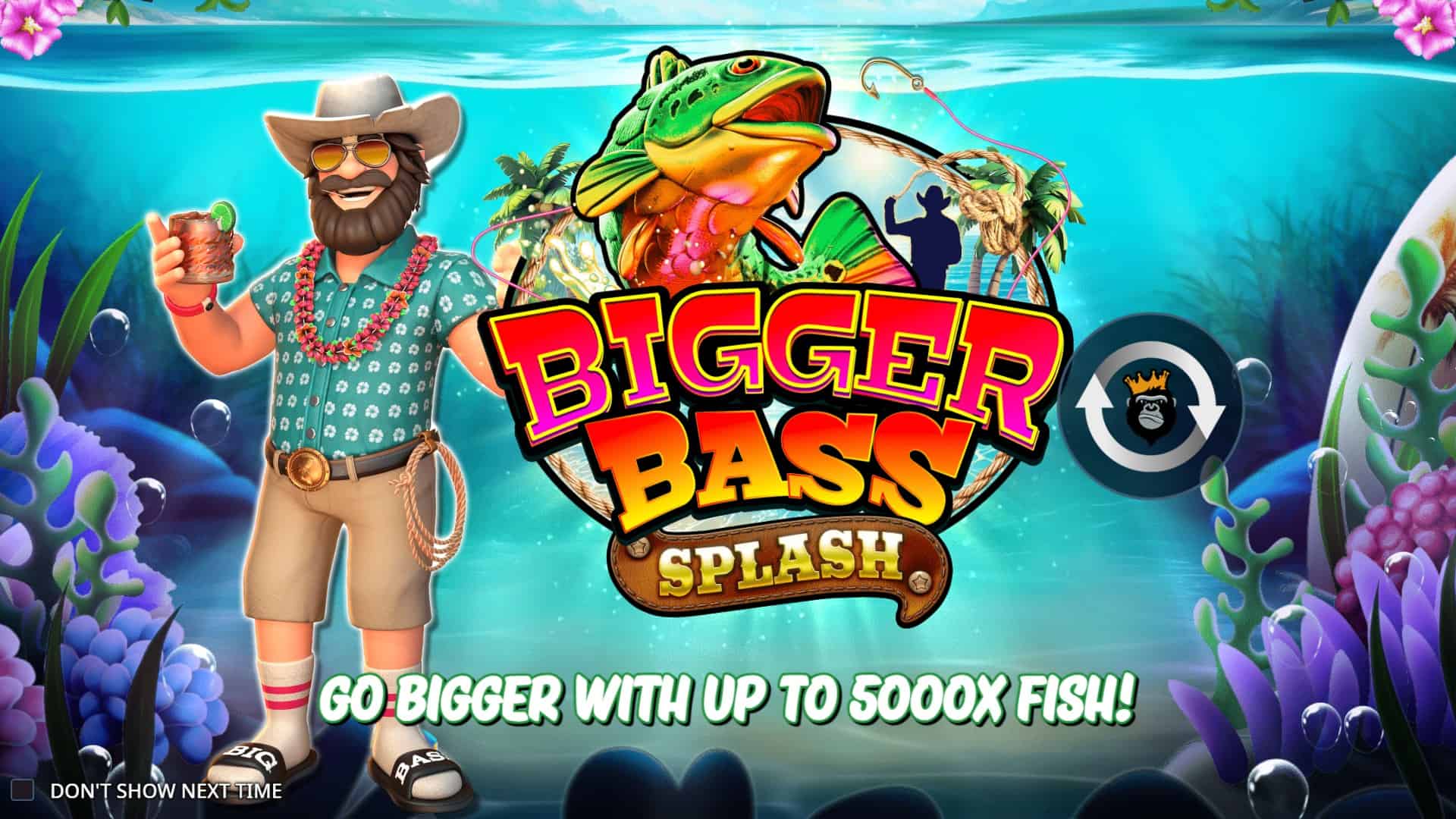 Bigger Bass Splash slot intro screen