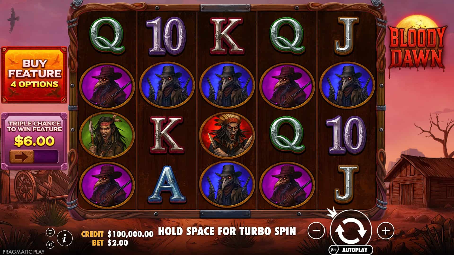 Bloody Dawn slot gameplay reels