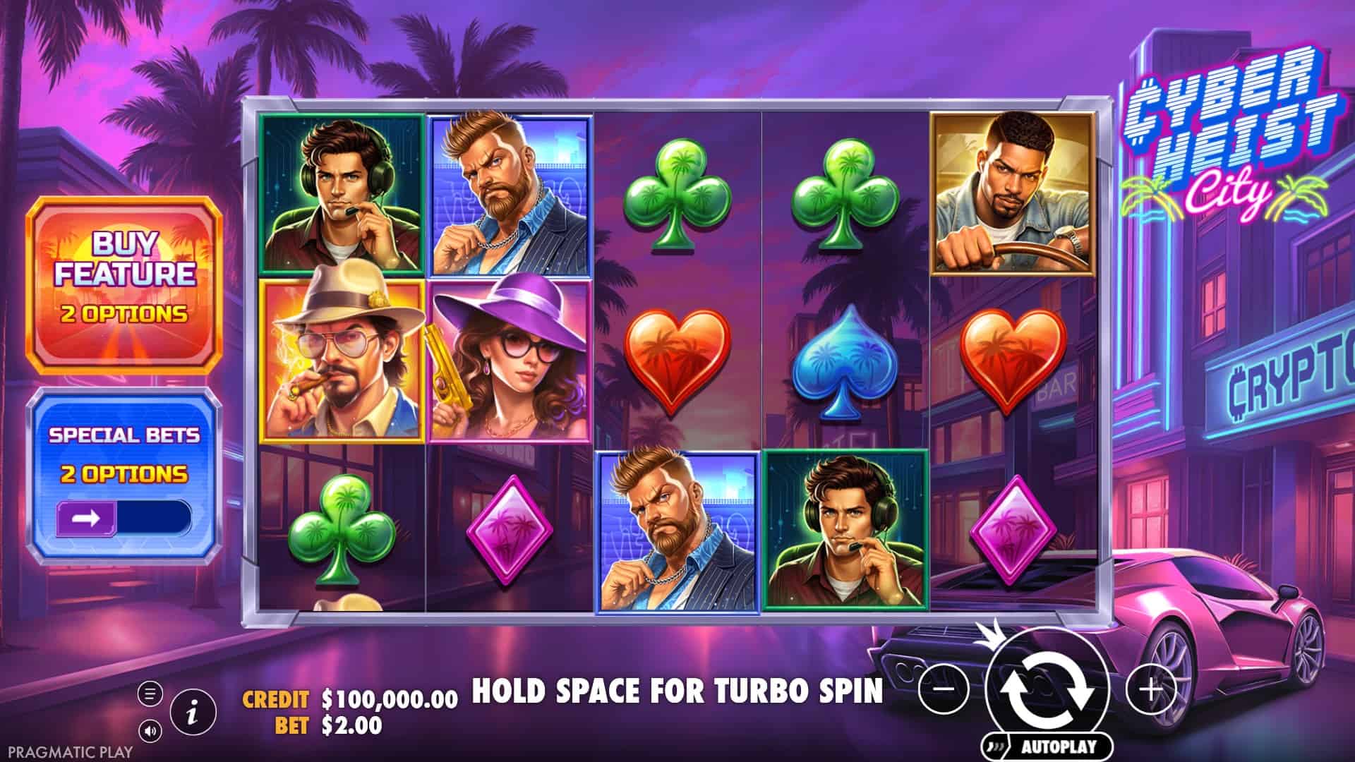 Cyberheist City slot gameplay reels