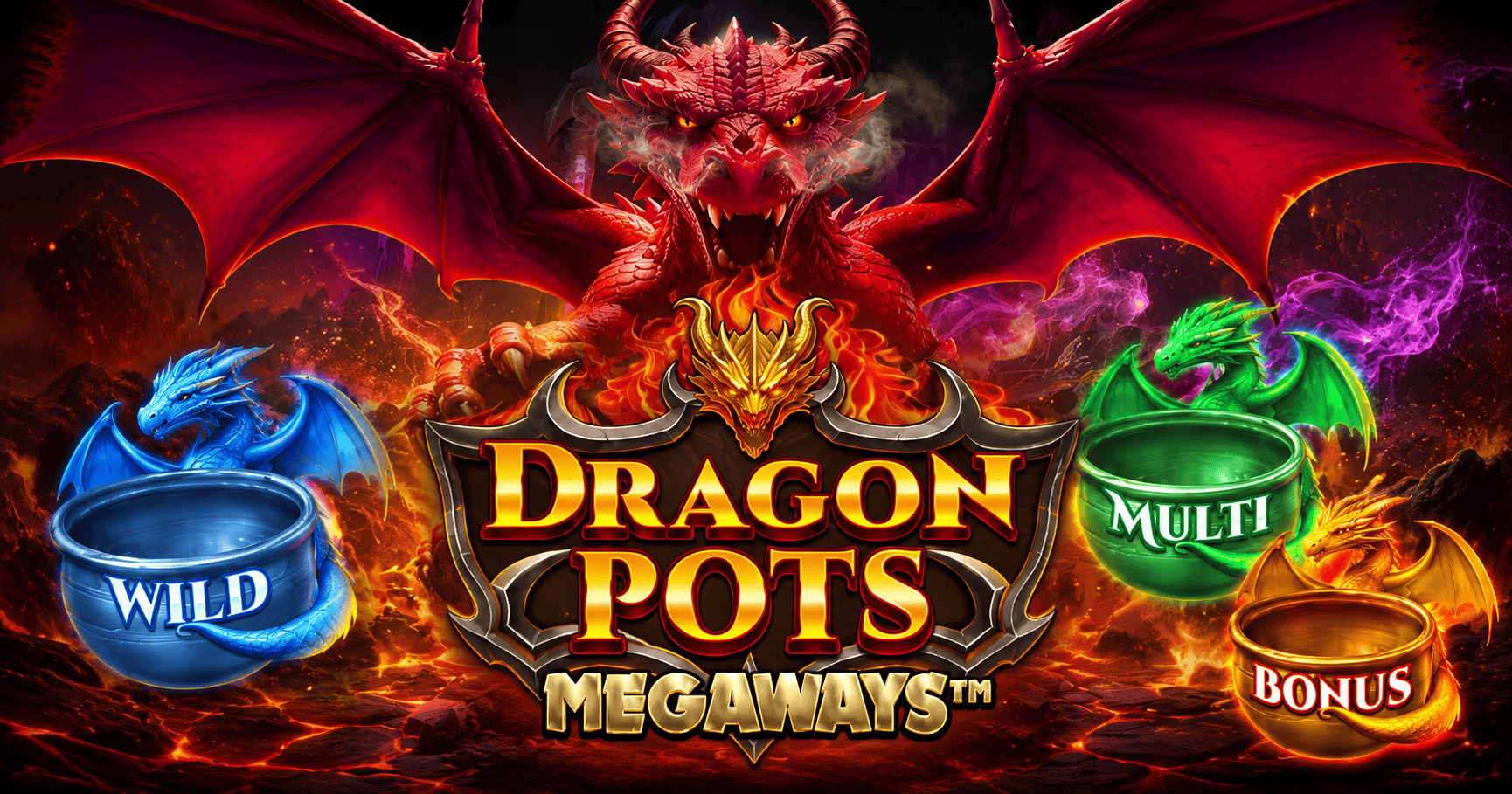 Dragon Pots Megaways Slot Demo by Pragmatic Play slot cover image