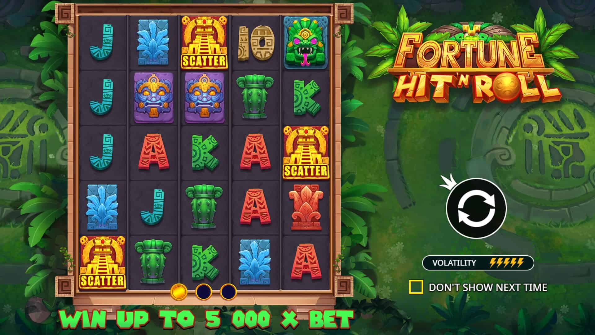 Fortune Hit ‘N’ Roll slot intro screen