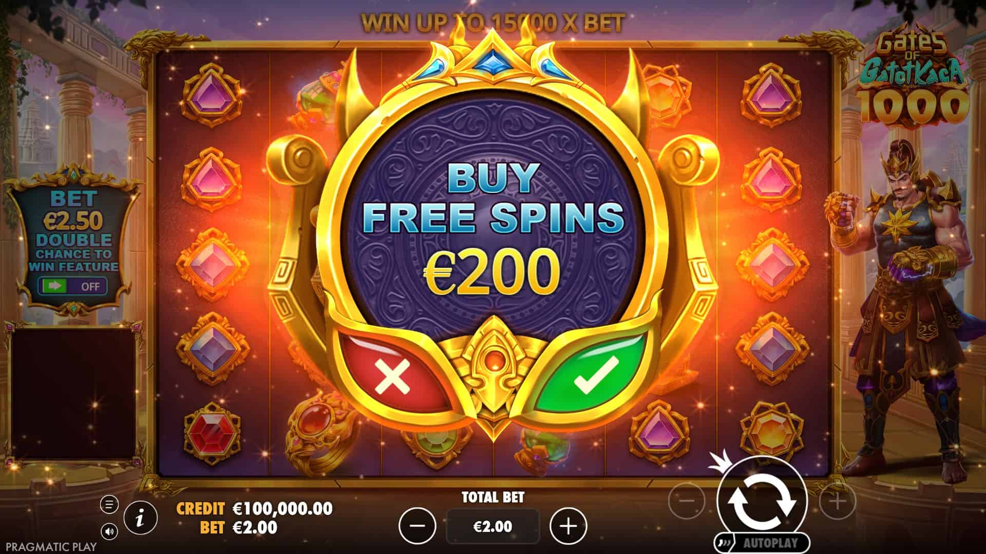 Gates of Gatot Kaca 1000 slot gameplay reels
