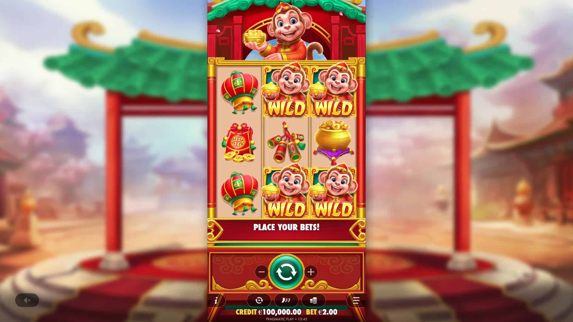 Lucky Monkey slot gameplay reels